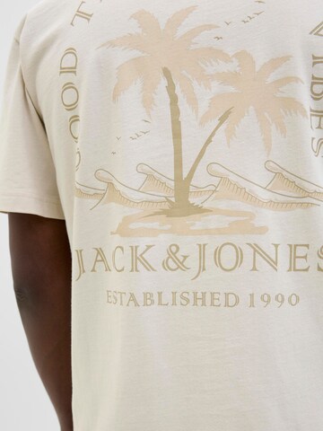 JACK & JONES - Camiseta 'JJSUMMER VIBES' en beige