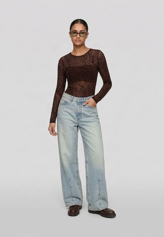Urban Classics Shirt bodysuit in Brown: front