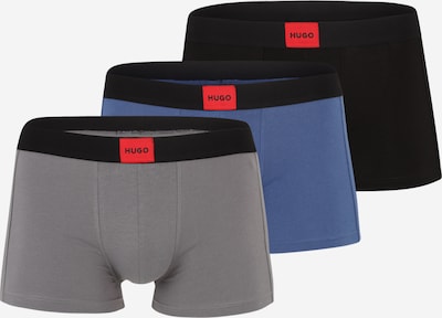 Boxer trumpikės 'GALAXY' iš HUGO, spalva – sodri mėlyna („karališka“) / pilka / raudona / juoda, Prekių apžvalga