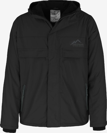 Veste outdoor 'Tuuli' normani en noir : devant