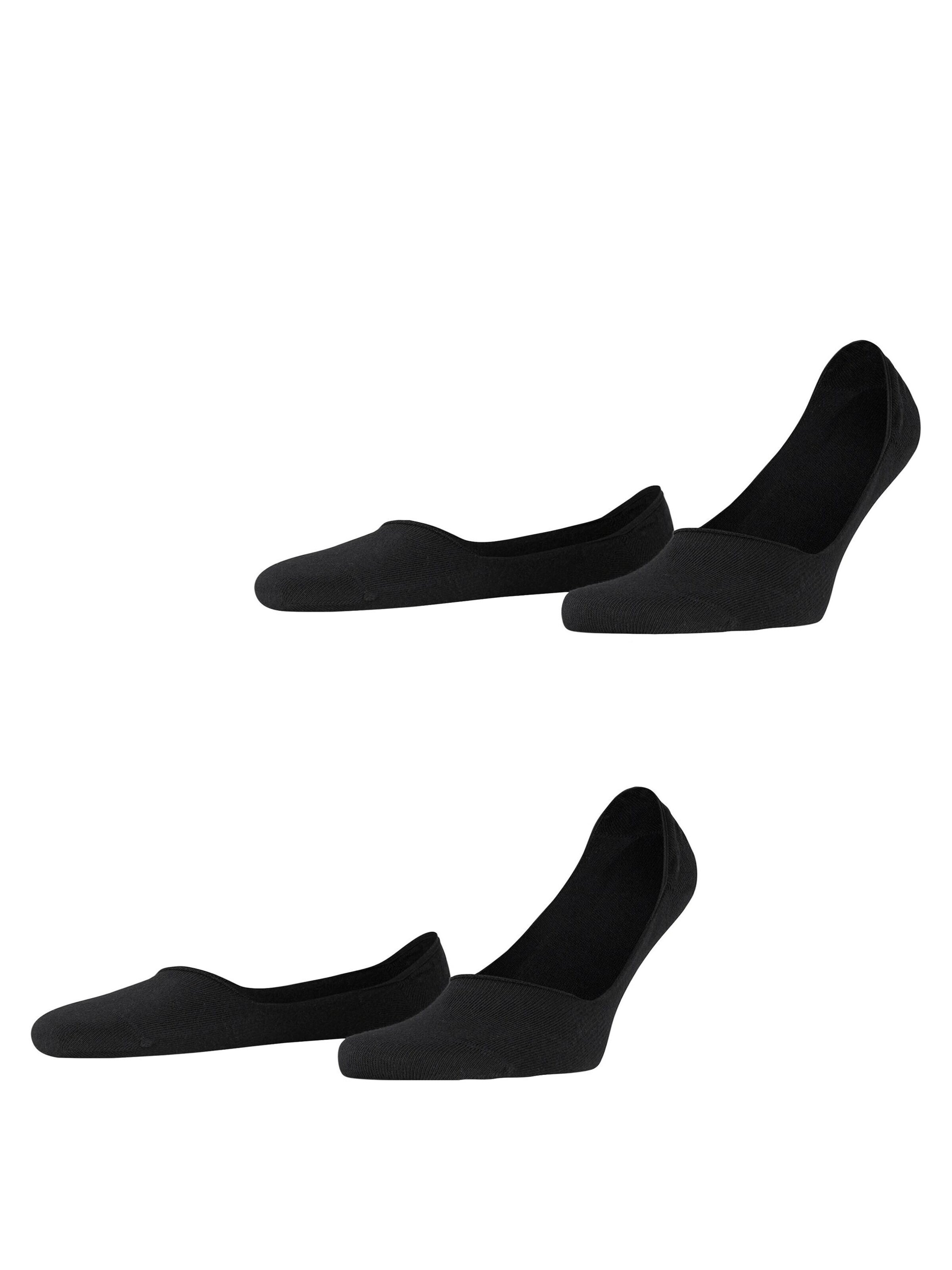 ESPRIT Füßlinge 'Basic Uni 2-Pack'‌‌ in Schwarz: Vorderseite