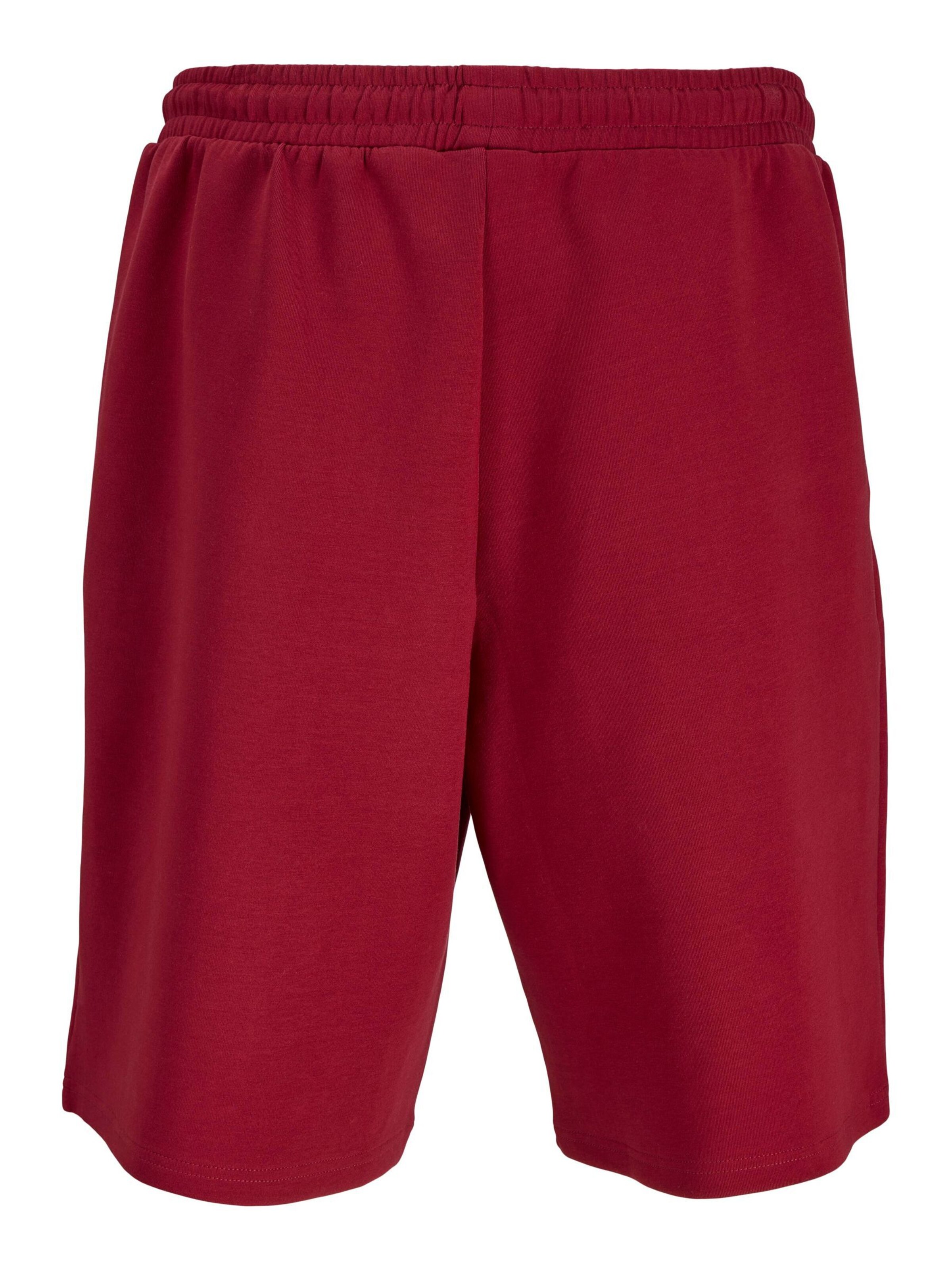 JACK & JONES Wide Leg Bukser i rød