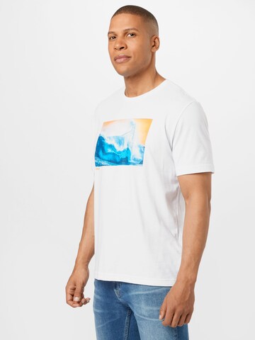 T-Shirt fonctionnel 'Postcard' OAKLEY en blanc : devant