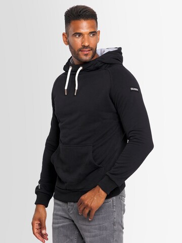 Alessandro Salvarini Sweatshirt 'Paolo' in Zwart: voorkant