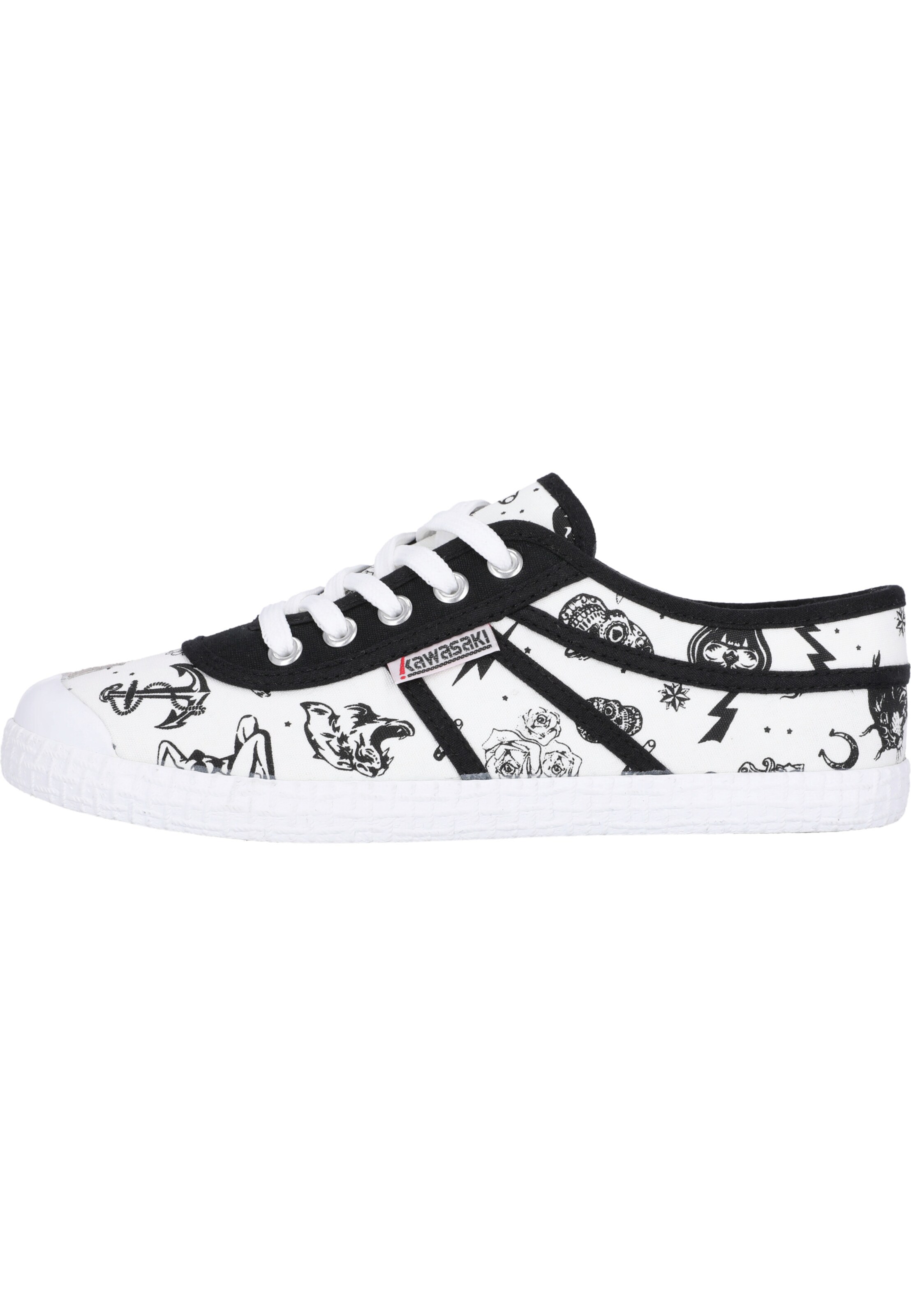 Frauen Sneaker KAWASAKI Sneaker 'Tattoo' in Weiß - UZ10996 Frauen Sneaker KAWASAKI Sneaker 'Tattoo' in Weiß - UZ10996