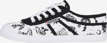 KAWASAKI Sneakers laag 'Tattoo' in Wit: voorkant