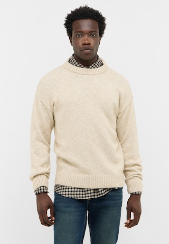 MUSTANG Sweater 'Style Elwood' in Brown: front