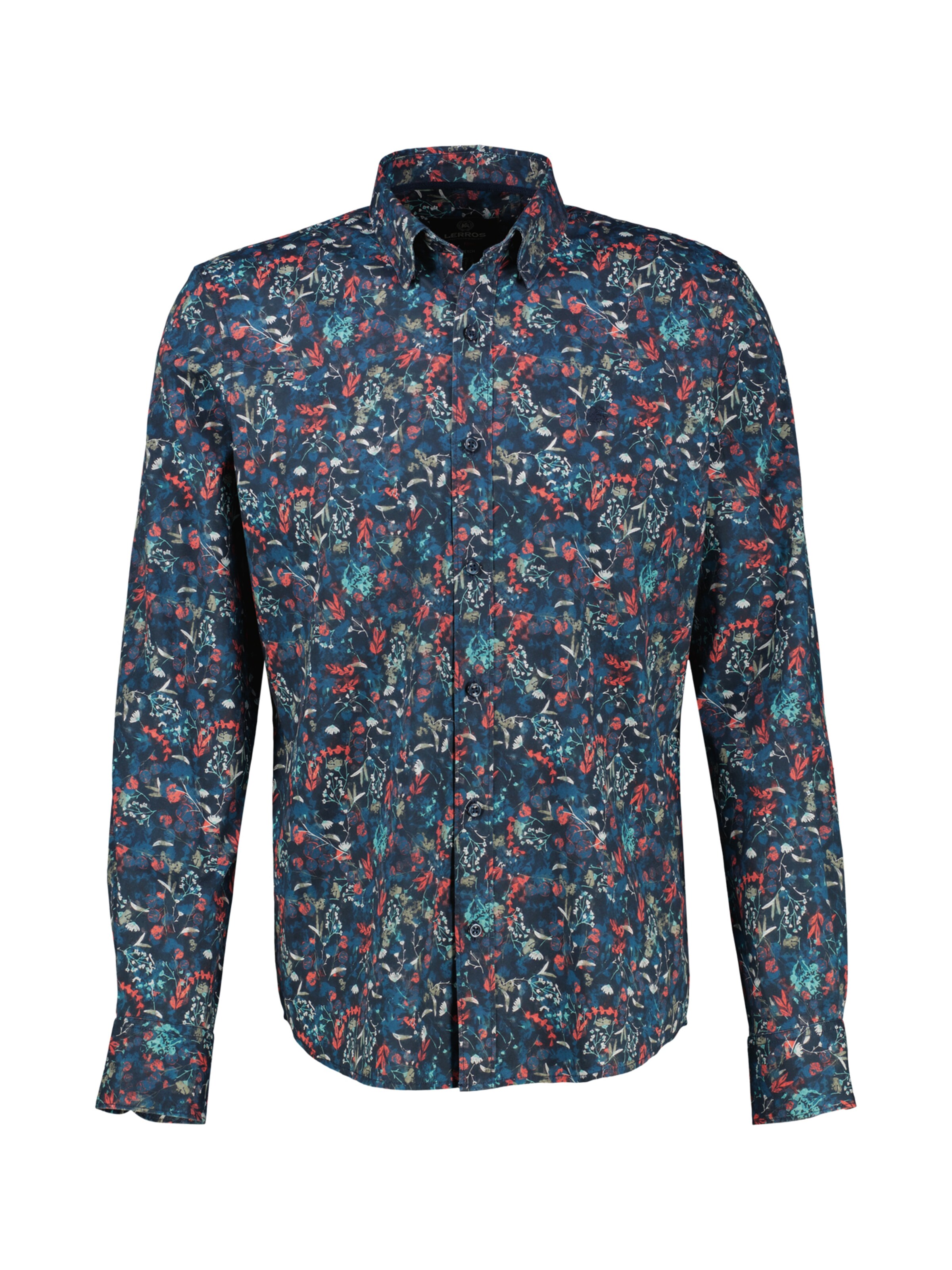 LERROS Regular fit Overhemd in Blauw: voorkant