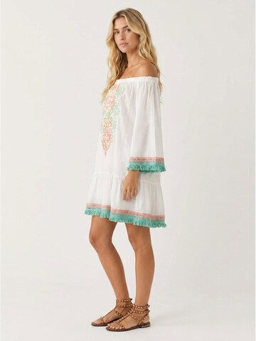 Miss June Jurk 'Robe Courte Azra' in Wit
