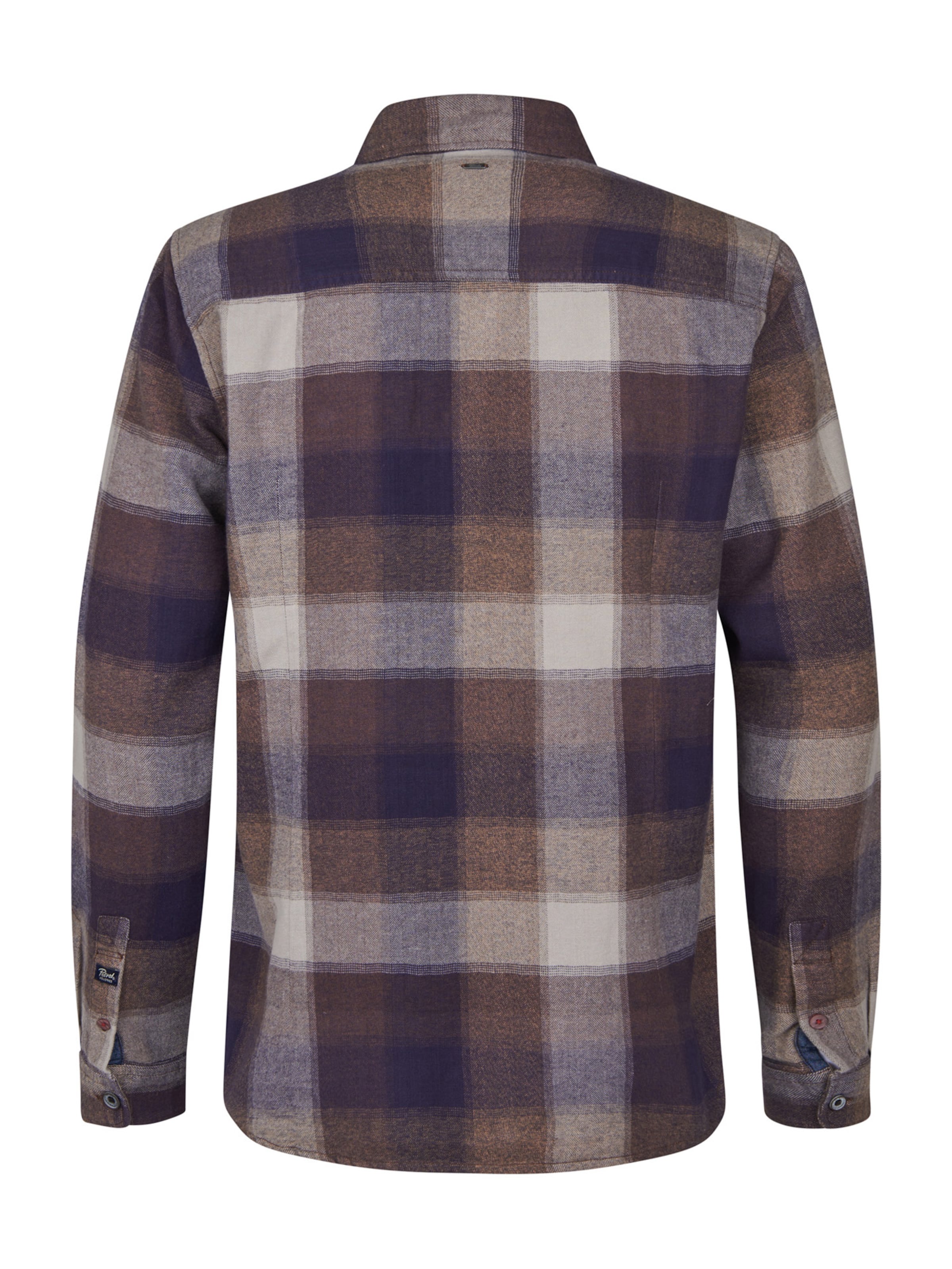 Petrol Industries Comfort fit Button Up Shirt in Brown