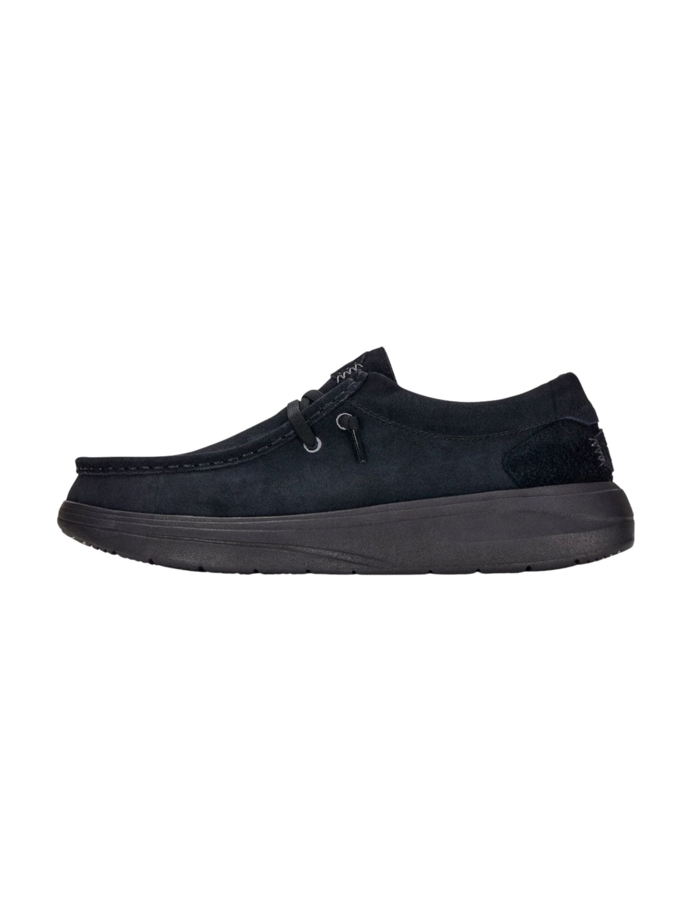 Mocassino 'Wally COMF Suede' di HEY DUDE in nero: frontale