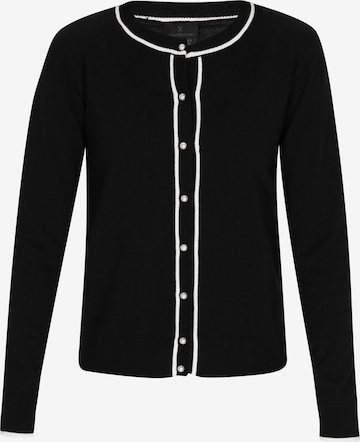Geacă tricotată 'Classic Look' de la DreiMaster Klassik pe negru: față