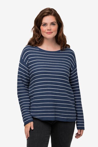 Pullover di Ulla Popken in blu: frontale