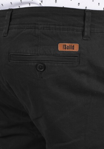 !Solid Regular Chino Pants 'Lomego' in Black