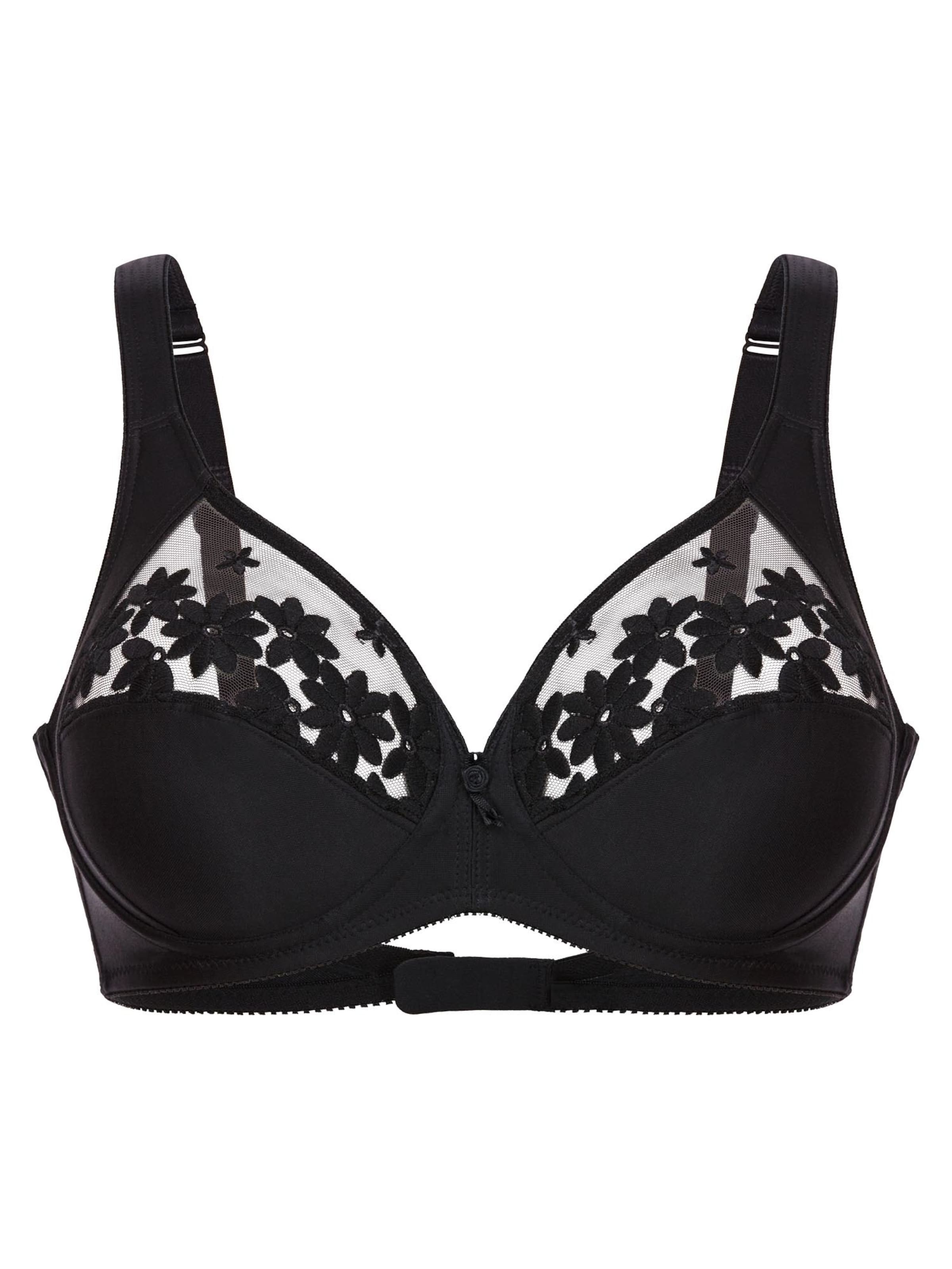 FELINA BH 'Swiss Broderie'‌‌‌‌‌‌ in Schwarz: Vorderseite