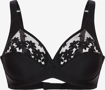 FELINA Minimizer BH 'Swiss Broderie' in Schwarz: Vorderseite
