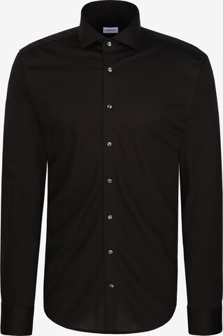 Chemise business SEIDENSTICKER en noir : devant