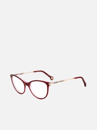 Carolina Herrera Zonnebril in 53 in de kleur Rood, Productweergave
