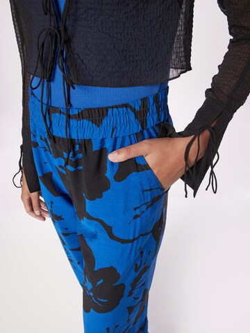 b.young Wide leg Trousers 'BYIBINE' in Blue