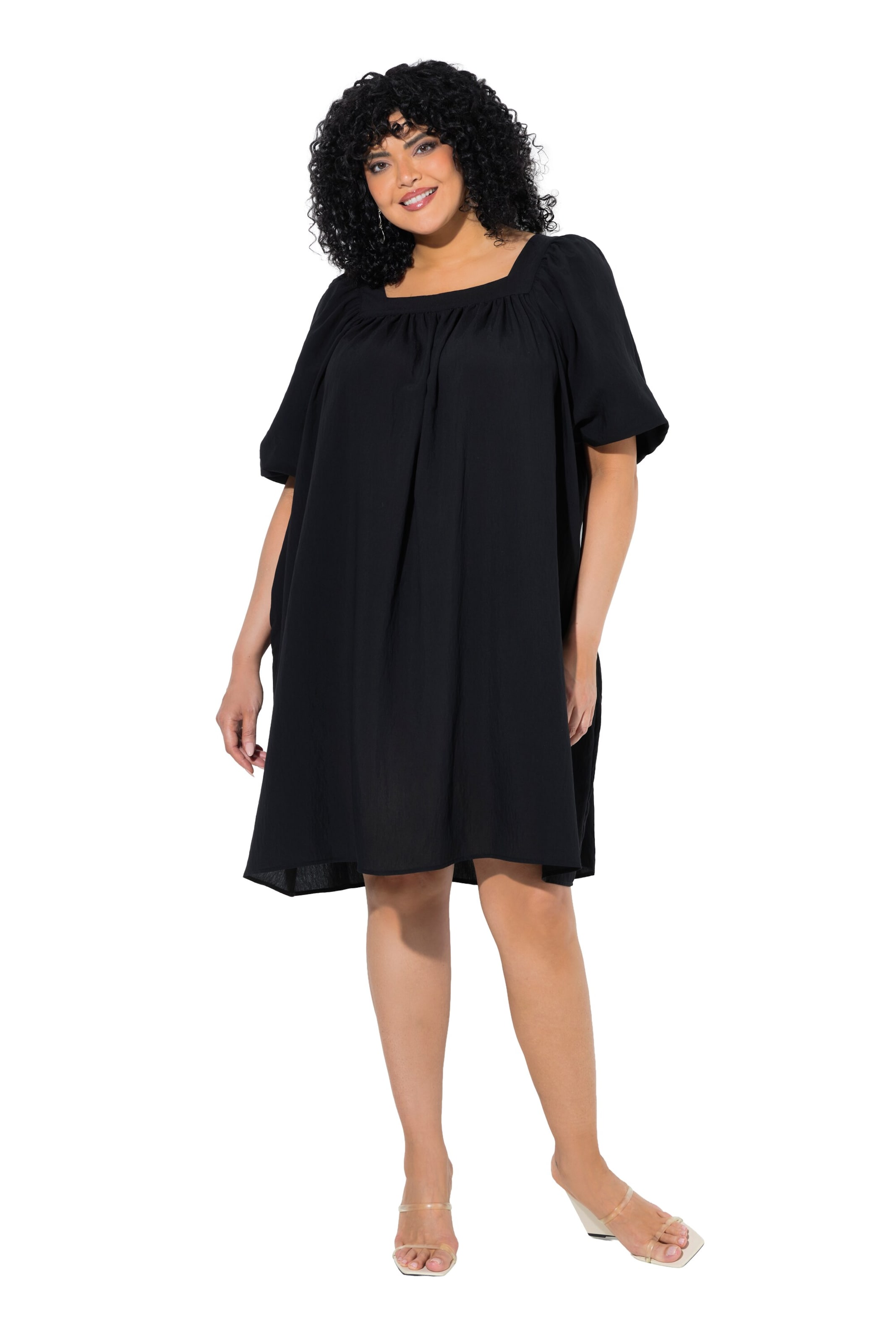 Ulla Popken Dress in Black: front