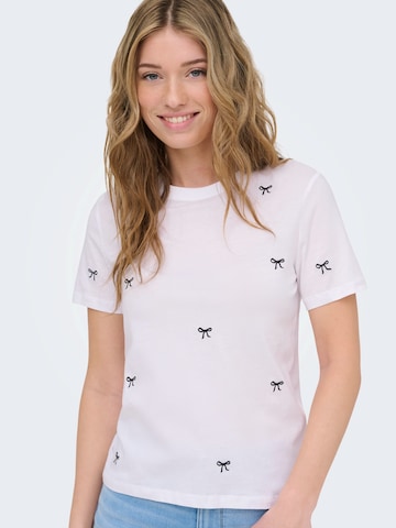 balta ONLY Marškinėliai 'ONLKETTY'