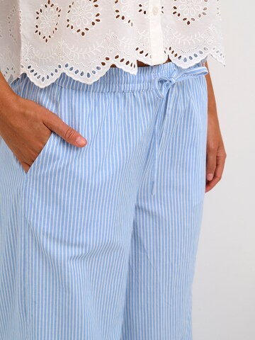 Kaffe Wide leg Trousers 'Dabra' in Blue