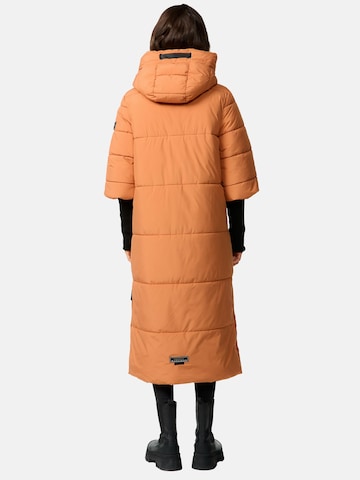 NAVAHOO Χειμερινό παλτό 'Ciao Miau XIV' σε πορτοκαλί
