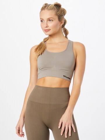 Hummel Bustier Sports-BH 'TIF' i beige: forside