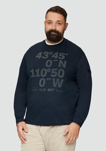 s.Oliver Sweatshirt in Blauw: voorkant