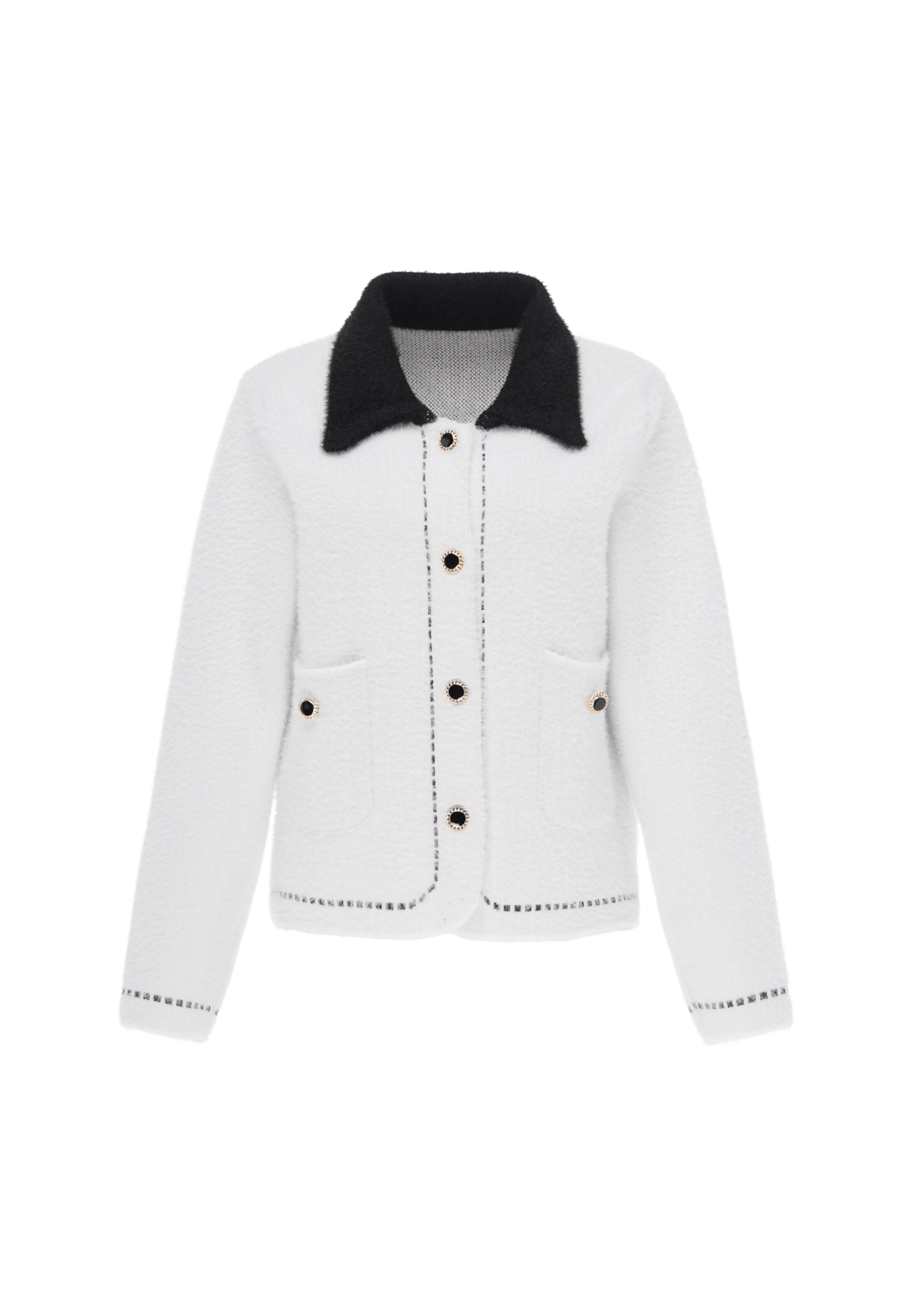 myMo ESSENTIALS - Cárdigan en blanco: frente