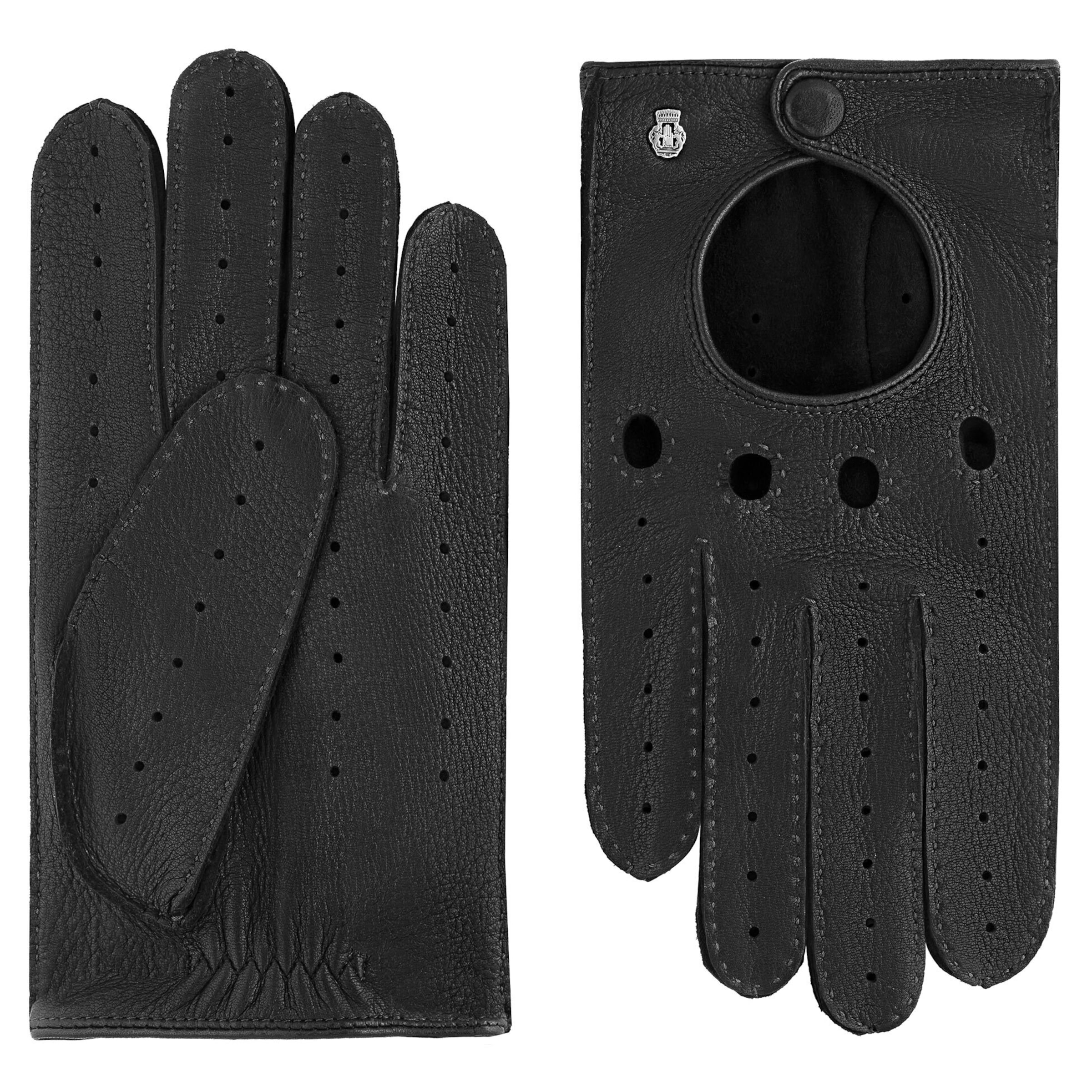 Roeckl Full finger gloves 'TORONTO AUTOFAHRER' in Black: front