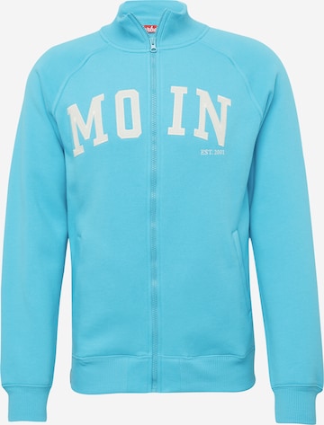 Derbe Zip-Up Hoodie in Blue: front