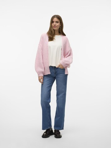 VERO MODA Strickjacke 'Maybe' in Pink