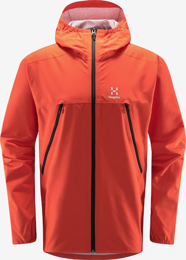 Haglöfs Outdoorjacke 'Spira' in orange / weiß, Produktansicht