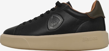 Sneaker bassa di Blauer.USA in nero: frontale
