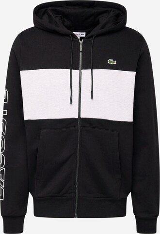 LACOSTE Sweatjakke i sort: forside