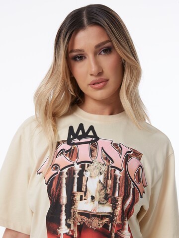 T-shirt 'Lilli' ABOUT YOU x Alina Eremia en beige