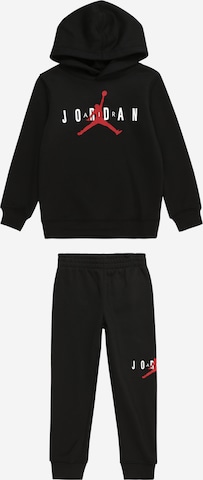 Jordan Sweatsuit in Black: front