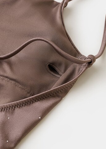 MANGO Swimsuit 'Tana' in Brown