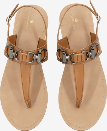 DreiMaster Vintage T-bar sandals in Brown