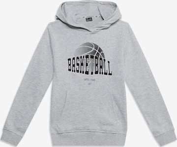 4F JuniorSportska sweater majica - siva boja: prednji dio
