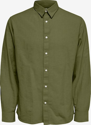 SELECTED HOMME - Camisa de negocios en verde: frente