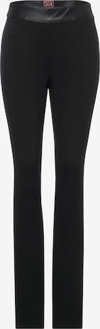 CECIL Skinny Trousers in Black: front