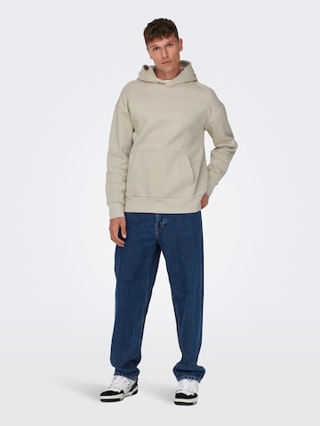 Only & Sons Slim fit Sweatshirt 'Dan' in Grey