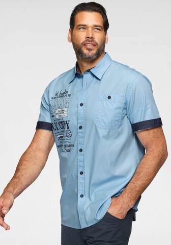 Man's World Regular fit Button Up Shirt in Blue: front