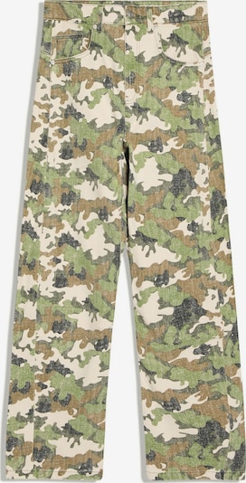 Bershka Farkut koossa 34 värissä kerma / ruskea / oliivi / musta, Tuotenäkymä