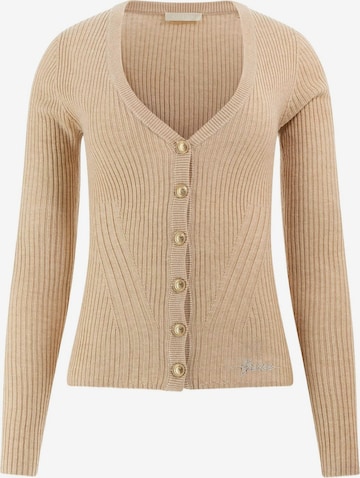GUESS Knit Cardigan in Beige: front
