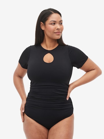 Swim by Zizzi Swimsuit 'SDAKOTA' in Black: front