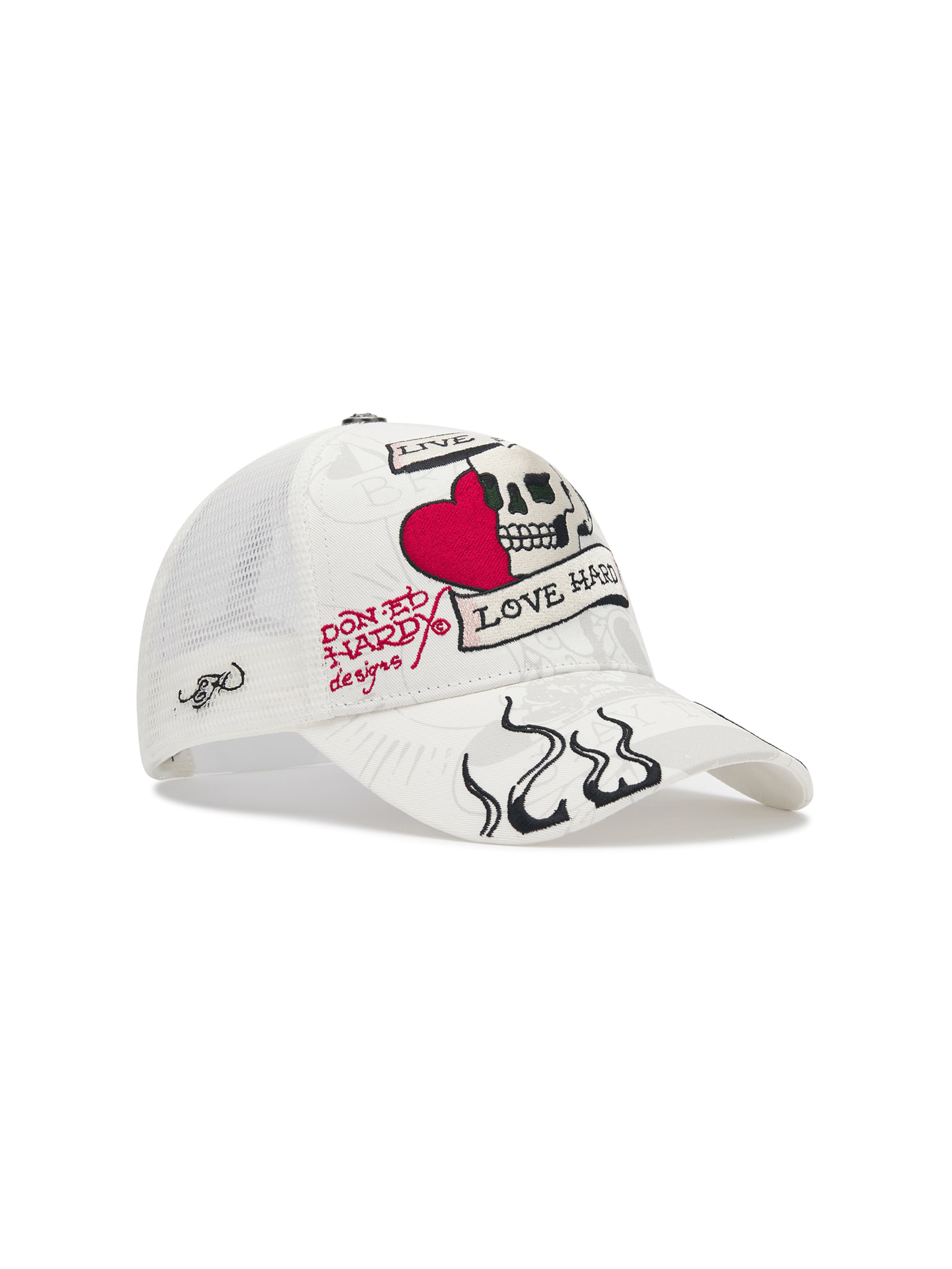 Ed Hardy Keps i vit