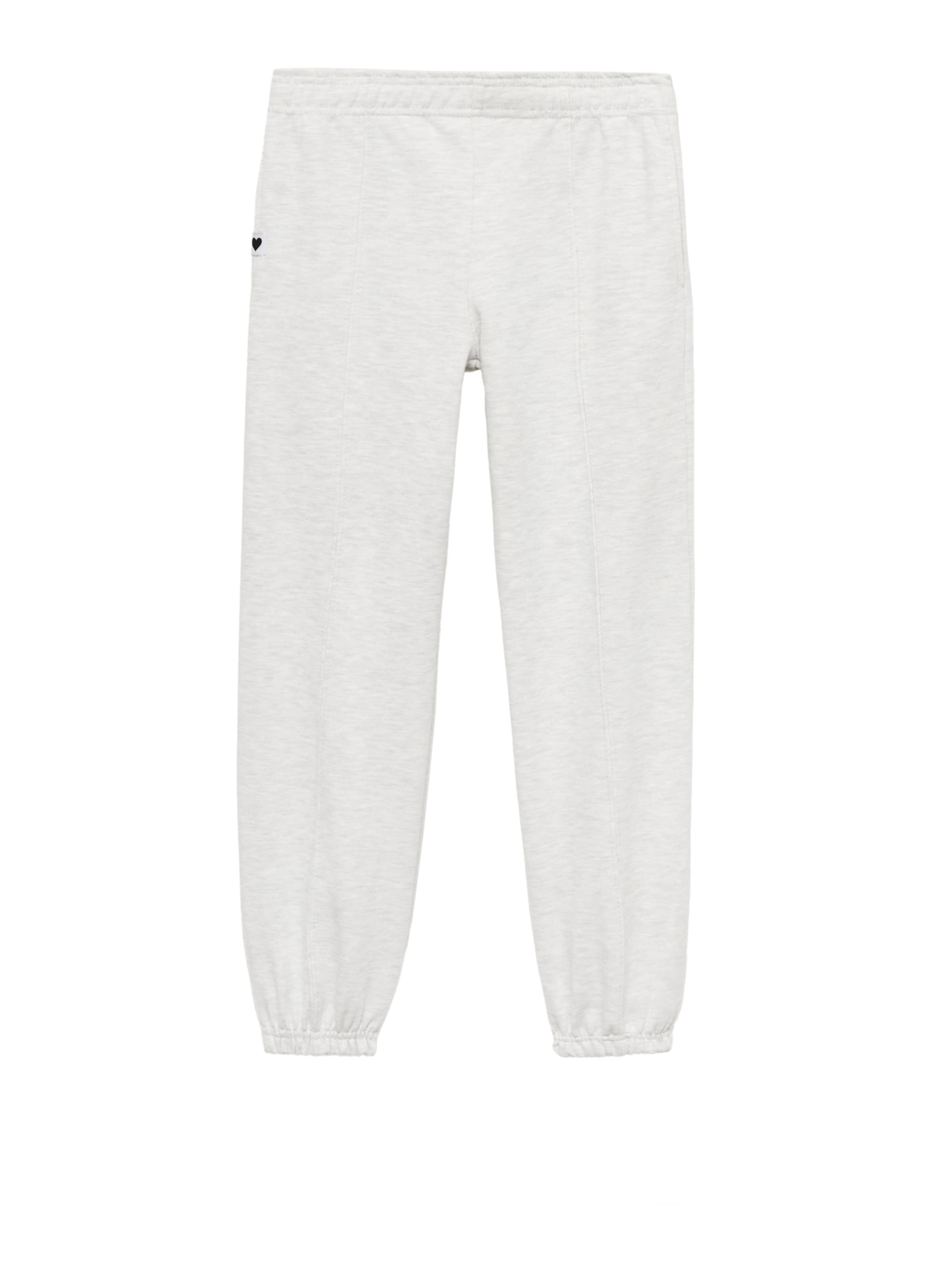 MANGO KIDS Regular Housut 'SEAM' värissä harmaa: etupuoli